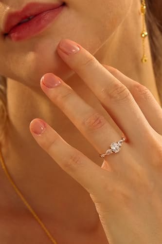Modern Wedding Ring Stack | Three Stone CZ Engagement Ring |...