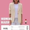 Womens Casual Blazers Open Front Long Sleeve Fully Lined Wor...