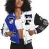 COZYPOIN Women's Varsity Jacket Cropped Letterman Jacket Lig...