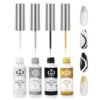 Nail Art Polish Set Gel Liner Nail Art Kit For Nail Design P...