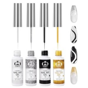 Nail Art Polish Set Gel Liner Nail Art Kit For Nail Art Polish Set Gel Liner Nail Art Kit For Nail Design P...