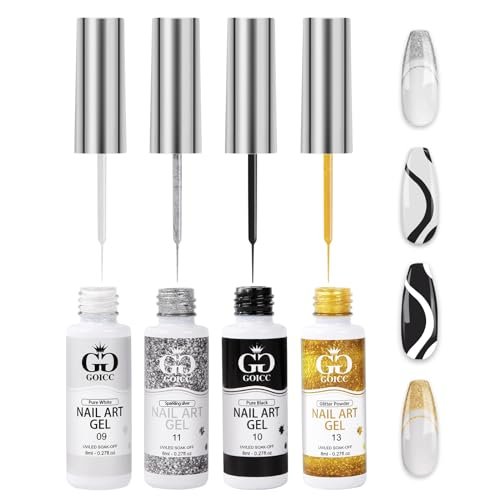Nail Art Polish Set Gel Liner Nail Art Kit For Nail Design P...