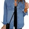 luvamia 2025 Spring Jean Jackets for Women Fashion Oversized...
