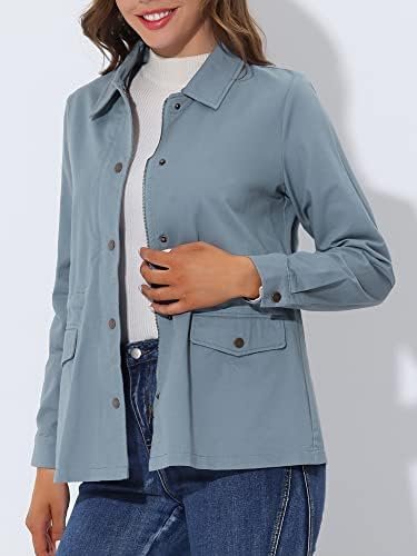 Allegra K Women's Utility Jackets Drawstring Waist 2025 Spri...