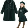 Simplee kids Girls Dress Coat Lapel Button Winter Jackets Co...