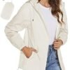 TCOT Womens Rain Jackets Waterproof Windbreaker Jackets ligh...