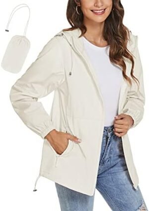 TCOT Womens Rain Jackets Waterproof Windbreaker Jackets ligh... TCOT Womens Rain Jackets Waterproof Windbreaker Jackets ligh...