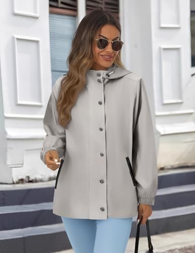 Zeagoo Women's Waterproof Rain Jacket With Hood - Lightweigh...