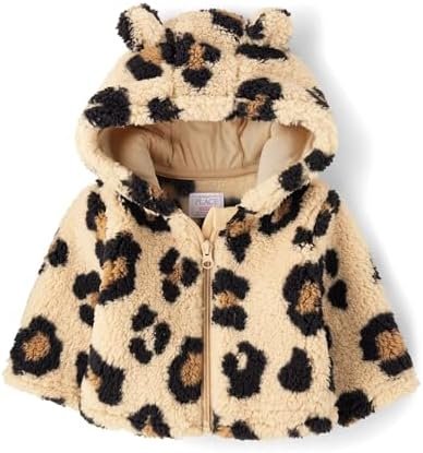 The Children's Place Baby Girl's and Toddler Cozy Sherpa Hoo...