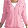 HTD Women Casual Full Zip Up Hoodie Basic Lightweight Long S...