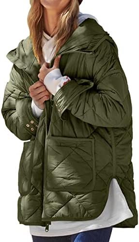 Dyexces Womens Quilted Puffer Jacket Hooded Long Sleeve Zip ... Dyexces Womens Quilted Puffer Jacket Hooded Long Sleeve Zip ...