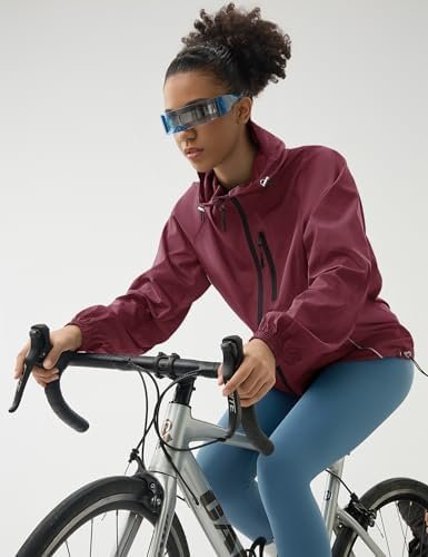 LOMON Lightweight Active Rain Jacket Hooded Water Resistant ...