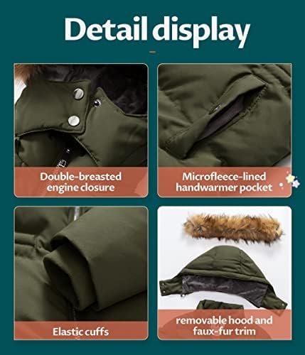 CREATMO US Girl's Kids Metallic Shiny Jacket with Detachable...