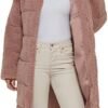 Levi's womens Long Length Patchwork Quilted Teddy Coat