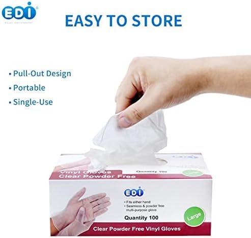 EDI Disposable Vinyl Gloves