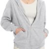 TAKEYAL Women Hoodies Sweatshirt Long Sleeve Zip Up Oversize...