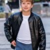Boys Leather Jackets, Faux Fur Motorcycle PU Toddlers 4-14