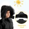 FARVALUE Girls' Winter Coats Fur Hooded Warm Puffer Jacket C...