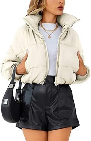 Lumister Womens Lightweight Quilted Jacket Long Sleeve Stand... Lumister Womens Lightweight Quilted Jacket Long Sleeve Stand...