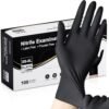 Schneider Nitrile Exam Gloves, Black Latex Free Powder Free ...