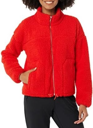 Amazon Essentials Woman's Fleece Zip-Up Sherpa Jacket Amazon Essentials Woman's Fleece Zip-Up Sherpa Jacket