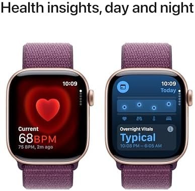 Apple Watch Series 10 [GPS 42mm case] Smartwatch with Rose G...