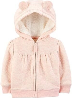 Simple Joys by Carter's Baby Hooded Sweater Jacket with Sher... Simple Joys by Carter's Baby Hooded Sweater Jacket with Sher...