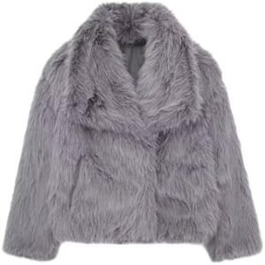 Gnveub Women's Faux Fur Jacket Oversized Lapel Fur Coat Wint... Gnveub Women's Faux Fur Jacket Oversized Lapel Fur Coat Wint...