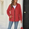 Avoogue Rain Jacket for Women Waterproof Lightweight Windbre...