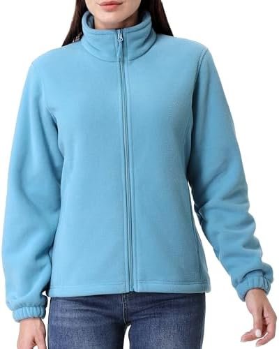 GIMECEN Women's Full Zip Polar Soft Fleece Jacket Warm Winte...