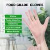 Disposable Vinyl Gloves, Food Safe, Latex-Free Powder-Free C...