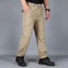 Work Cargo Pants for Men Baggy Slim Fit Waterproof Lightweig...