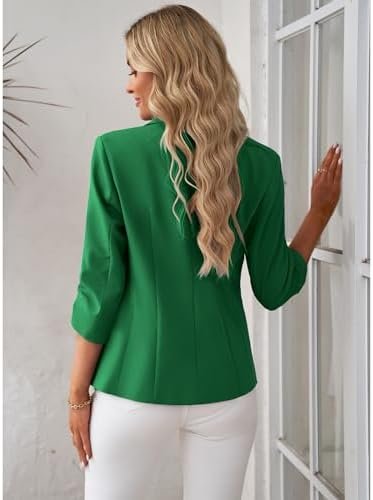 LookbookStore Blazers for Women Suit Jackets Dressy 3/4 Slee...