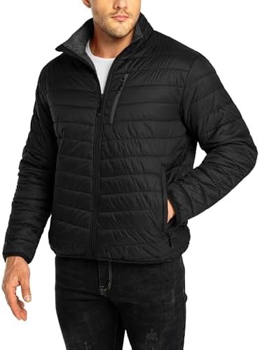 33,000ft Men's Puffer Jacket Lightweight Packable Winter Jac...