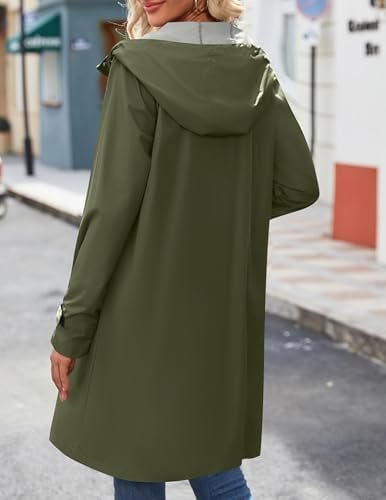 Zeagoo Womens Waterproof Raincoat Lightweight Rain Jacket Wo...