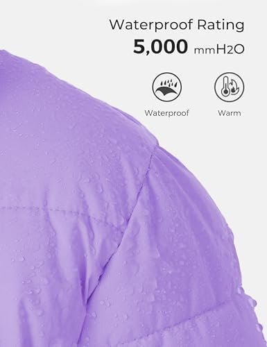 wantdo Girls' Puffy Winter Coats Thick Printed Quilted Jacke...