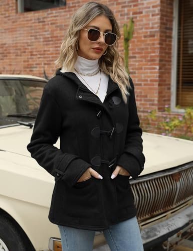 Gihuo Winter Jackets for Women Sherpa Lined Jacket Women Duf...