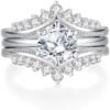 Moissanite Engagement Rings for Women Wedding Set 2cttw (1.5...