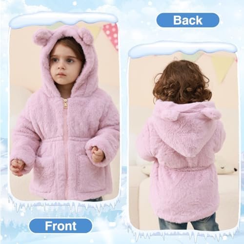 Kids Girls Winter Warm Coats Jacket Clothes Outwear Overcoat...
