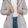 Remikstyt Womens Coats Winter Zipper Hooded Faux Fur Inside ...