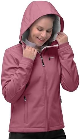 33,000ft Women's Softshell Jacket, Fleece Lined Warm Jacket ...