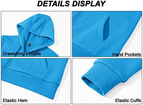 MAGCOMSEN Women's Fleece Lined Zip Up Hoodies Casual Hooded ...