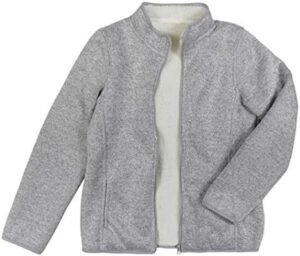 Outfitters Ladies' Bonded Knit Sherpa Lined Zip Up Jacket Outfitters Ladies' Bonded Knit Sherpa Lined Zip Up Jacket