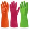 Cleanbear Synthetic Rubber Gloves, Medium Size, 11.8 Inches,...