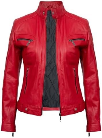 Leather Jackets For Women - Café Racer Style Casual And Tren...
