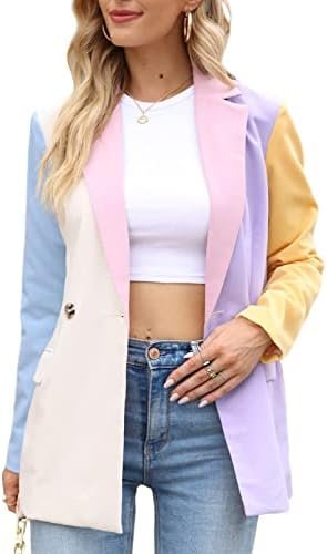 ARTFREE Womens Casual Blazer Button Lapel Long Sleeve Work B... ARTFREE Womens Casual Blazer Button Lapel Long Sleeve Work B...