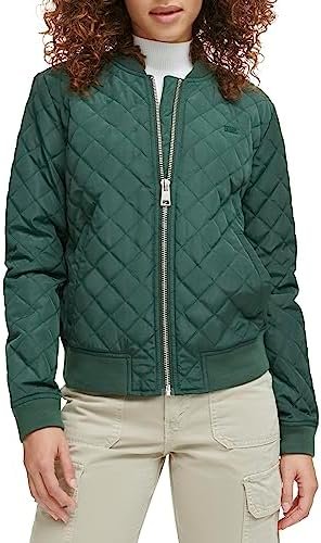 Levi's Women's Diamond Quilted Bomber Jacket (Regular & Plus... Levi's Women's Diamond Quilted Bomber Jacket (Regular & Plus...