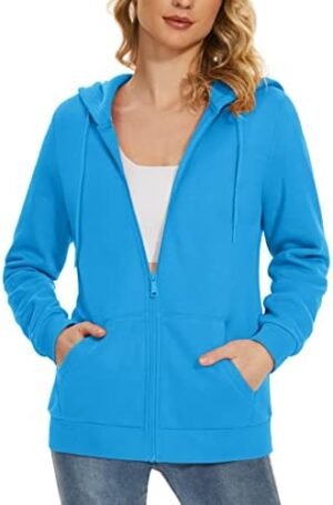 MAGCOMSEN Women's Fleece Lined Zip Up Hoodies Casual Hooded ... MAGCOMSEN Women's Fleece Lined Zip Up Hoodies Casual Hooded ...