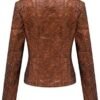 Bellivera Women's Faux Leather Casual Jacket 2025 Spring Tre...