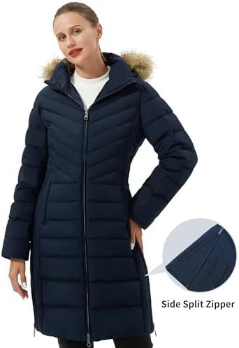 Pioneer Camp Women's Winter Coats Warm Thicken Long Puffer J...